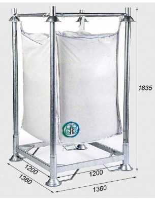 Struttura di supporto rinforzata per Big Bag Altezza 183,5 cm