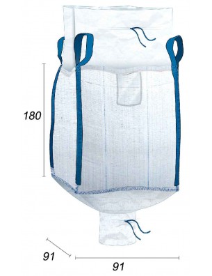 Big Bag Compatibile con alimenti e nutrienti - 91X91X180