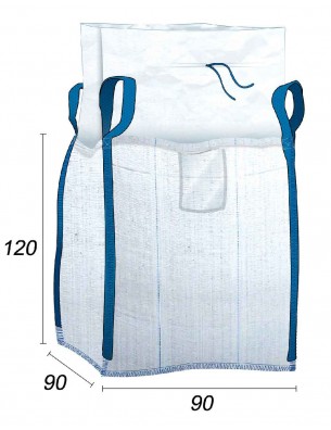 Big Bag 1,5 t Tessuto laminato - 90X90X120