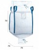 BigBags Impermeabile con cuciture anti-perdita - 70X70X70