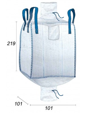 Big Bag 2m3 Grande capacità - 97X97X215
