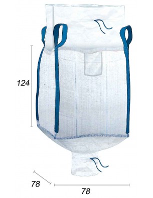 Big Bag Fodera interna in sacchetto di PE - 74X74X120
