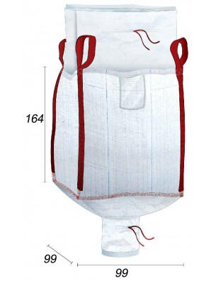 Big Bag Fodera per i rifiuti di vetro - 95X95X160