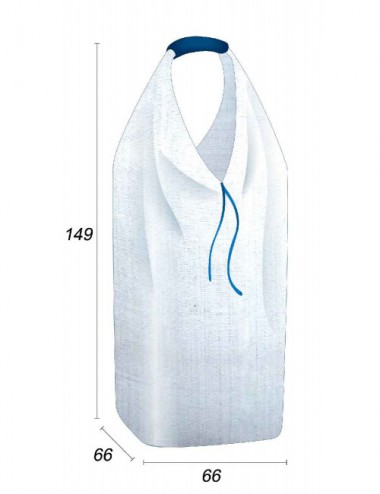 Big Bag 1 punto, Fodera incollata - 62,5X62,5X145