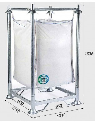 Telaio di supporto Big Bag standard Base chiusa, altezza 183,5 cm
