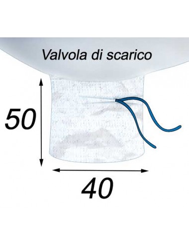 Big Bag Concimi e fertilizzanti - 90X90X140  Valvola di scarico 40X50
